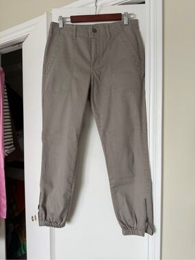 CAbi Cargo Joggers in Taupe Gray
